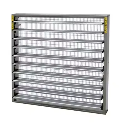 Poultry Farm H Tpye Broiler Cage Raising  Small Size 800mm Manual Ventilation Shutters