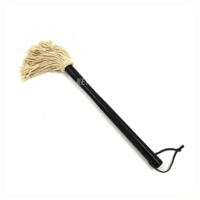 Outdoor Grilling Sauce Brush Butter Melting Pot Wooden Handle BBQ Basting Mop