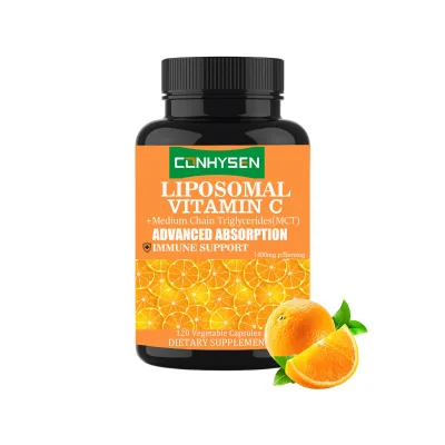 OEM High Quality Vegan Liposomal Vitamin C Dietary Supplement Support Immune and Antioxidant Liposomal Vitamin C Capsules