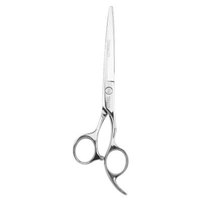 Professional Hair Cutting Scissors Sharp Curved Stainless Steel Blade Beauty Shears Hairdressers Parco F06-60 Right-Handed