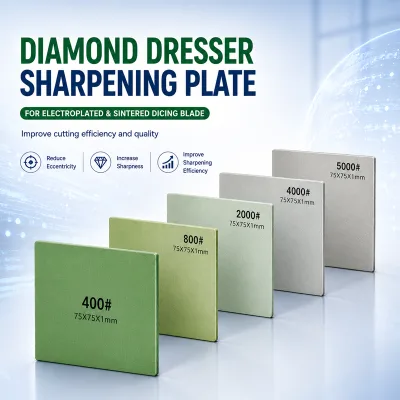 Diamond Dresser Sharpening Plate for Electroplated Sintered Dicing Blade