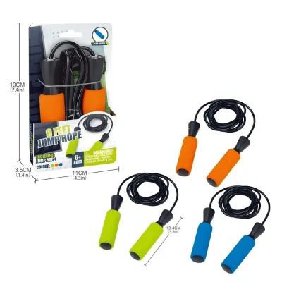 Jump Rope for Kids, 9FT Adjustable Tangle Free Kids Jump Rope with Soft Non-Slip Foam Handles , Indoor Outdoor Sport Toy