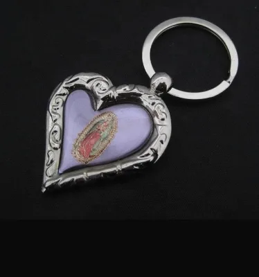 Custom Religious Key Ring Good Quality Metal Cross Christian Religious Keyring Key Chain
