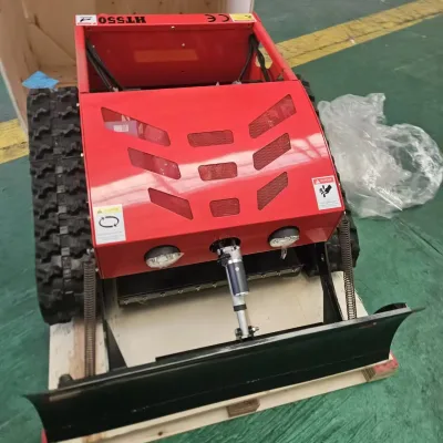 Mini Remote Control Law Mower Crawler Mower with Dozer and CE