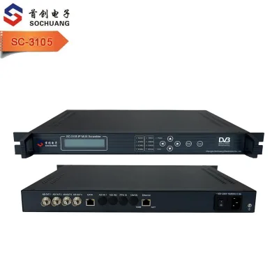 64 UDP Multicast IP in to ASI Out Mux Multiplexer Scrambler / IPTV to DVB ASI CATV Converter