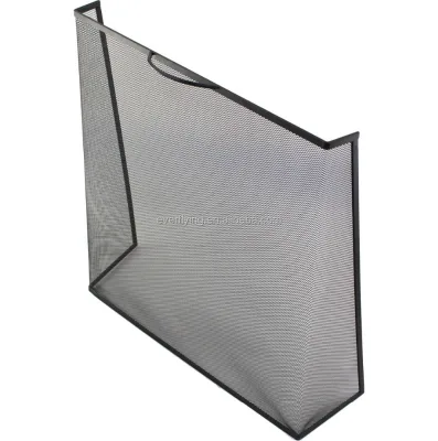 Fireplace Screen Large Flat Guard Fire Screens Steel Mesh