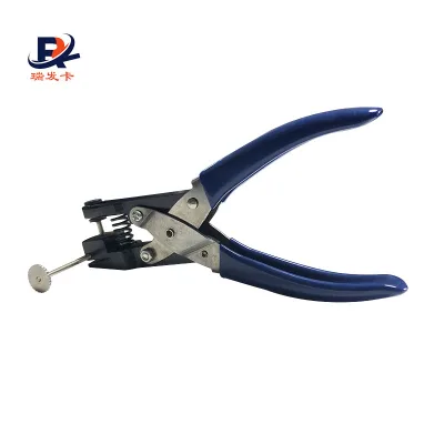 Excellent Office Supplies Portable Round and Oval Hole Puncher for Plastic / Paper Card
