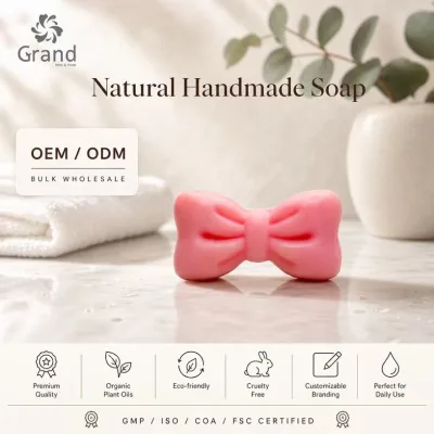 Wholesale Handmade Natural Herbal Bath Soap Bar with Shea Butter Anti-Acne & Brightening Moisturizing Soap for Retail Brands