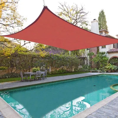 Chinese Factory Sale Waterproof Sun Shade Cloth Fabric Triangle Beach Garden Shade Netting Agriculture Sun Shade Sail Net