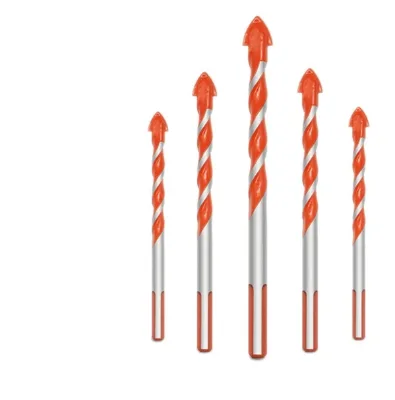 Lengthened cross triangle drill tile glass cement wall ceramic drill alloy multi-function Fried Dough Twists drill