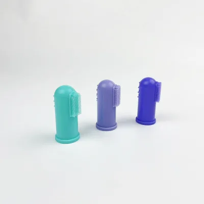 Dog Toothbrush Series Cat and Dog Finger Toothbrush Dogs Cats and Most Pets Silicone Finger Toothbrush
