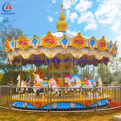 China Luna Park Fair Attractions Kids Rides Used Backyard Carousel Horse for Sale