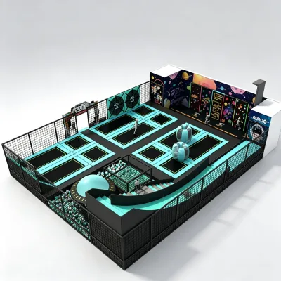 Multifunctional Kids Commercial Indoor Playground Equipment Custom Design Indoor Trampoline Park for Shopping Mall