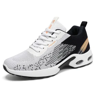Factory Men Summer Breathable Classic Hot Fly-weave Air Cushion Shoes Wholesale Walking Sneakers Light Running Shoes