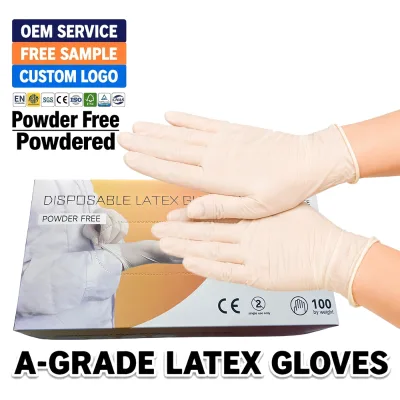 Powder Free Latex Surgical Gloves Hand Comfort Transparent Effective Multipurpose Soft Single Use Biodegradable