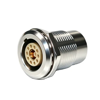 BEXKOM High-Performance Connector 1*coaxial+10*signals EMC Shielding Brass Chrome Plated for EV Battery BMS System