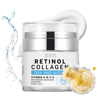 OEM Retinol Collagen Day Night Facial Cream Ceramide Niacinamide Hyaluronic Acid Cream Anti Wrinkle Brightening Korea Skin Care