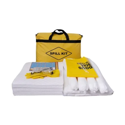 Overpack Emergency Oil and Fuel Spill Kit with Eco-friendly 100% Polypropylene Material for Industrial Use
