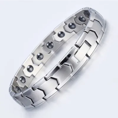 Trendy Stainless Steel Jewelry Wholesale Arrow-Style Black Magnet Bracelet Magnetic -Sourced Stackable Unisex