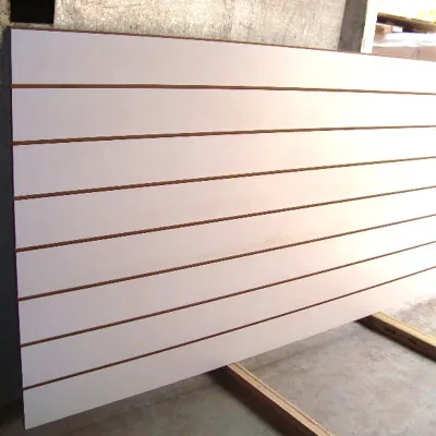 Furniture Shop Modern White Wall Mount Slatwall Shelves MDF Moisture-Proof First-Class Display Rack