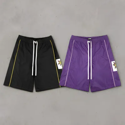 Wholesale Custom Design None Inner Adjustable Elastic Waistband Extra Long Inseam Men's Baggy Quick Dry Beach Shorts Swim Trunks