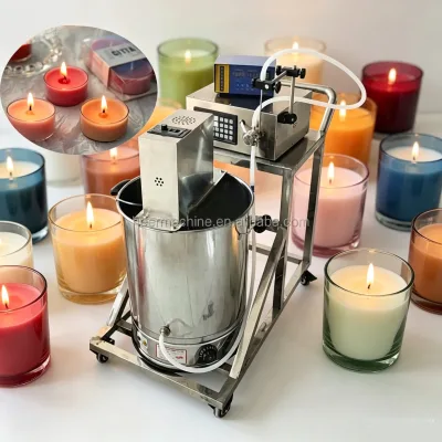Hot Paraffin/soy/bee Scented Candle Wax Filling Machine for Melting Wax Pouring Fragrance Into Jar/mold Soap Coconut Making Pump