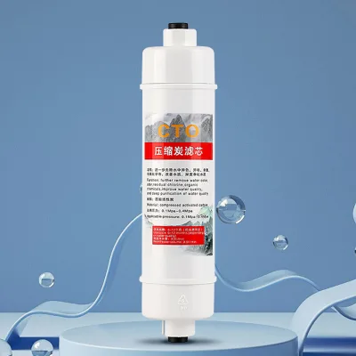 Post Filter Cartridge T33 Reverse Osmosis Coconut Shell Activated Carbon Household Water Treatment 10inch 20inch 12-25V