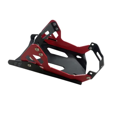 Ready to Ship Universal Motorcycle Wheel Chock Stand Adjustable Self-Locking Front Tire Lock Trailer Garage Truck Bed Dirt Bike