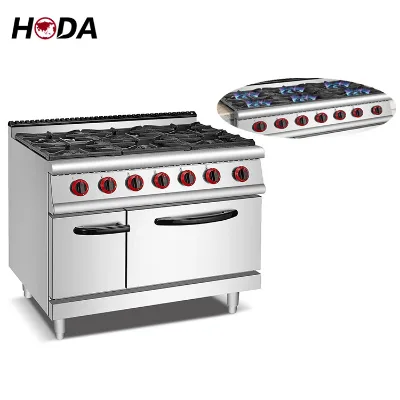 Commercial Chinese Wholesale Used Pro Style Kitchen Appliances 4 Stoves Lp Gas Range Standing French Gas Range with Gas Cabinet