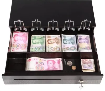 Money Drawer 12V or 24V with RJ11 Interface Model Money Cash Box Drawer for POS System 8 Coins Tray