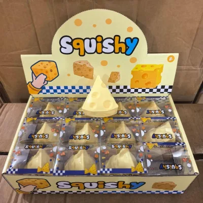 Wholesale Vaseline Cheese Toys, Suitable for Adult and Children's Party Gifts, Promotion Popular Slow Rebound Fingertip Toys