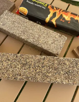 Long Lasting Fireplace Fire Log Wood Sawdust Fire Starter Weight Customize Organic Indoor and Outdoor Firelighter
