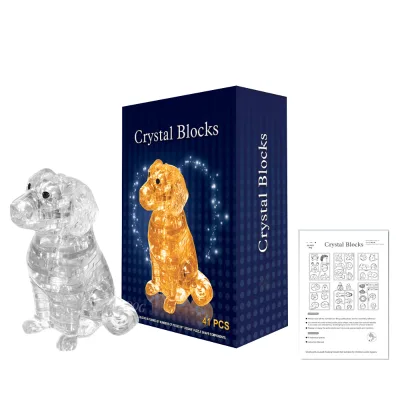 3d Dog Puzzle Crystal Gift for Boyfriend Diy