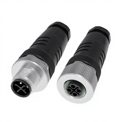 M12 Straight Overmolding Sensor Cable with Plastic 2pin 3pin 4pin 5pin 6pin 8pin 12pin 17pin M12 Thermocouple Connector