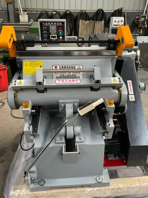Semi Automatic Die Cutting Machine,Flat Table Die Cutting and Creasing Machine,Paper Die Cutting Machine