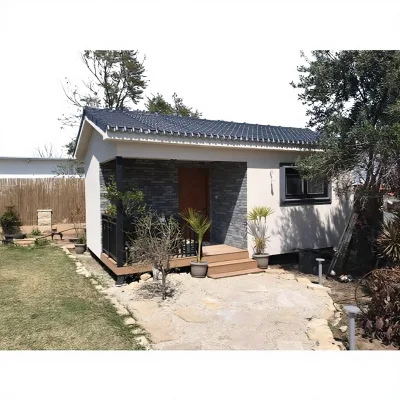 Modern Luxury Prefabricated Light Steel Structure Villa House Customized Size 25-30 Year Life Span Fiber Cement Board Cladding