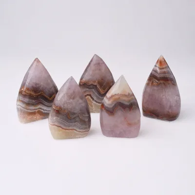 Natural crystal amethyst agate ornament raw stone polished demagnetized decorative ornament