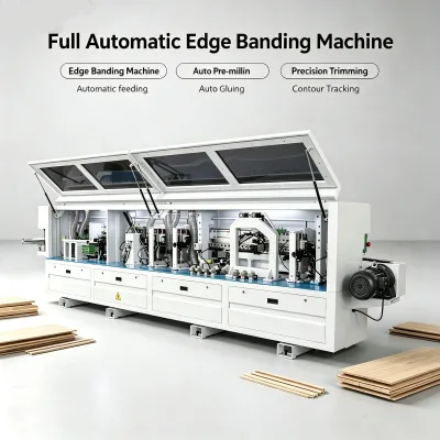 Wood Panel Machinery Automatic Edge Banding Machine Pre-milling Contour Tracking Double Repair Melamine Edge Sealing Machine
