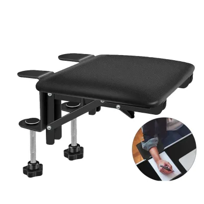 Ergonomic Modern Office Furniture Sturdy Metal/Steel Desk Computer Arm Rest Support Bracket Foldable for Home or Office Desks