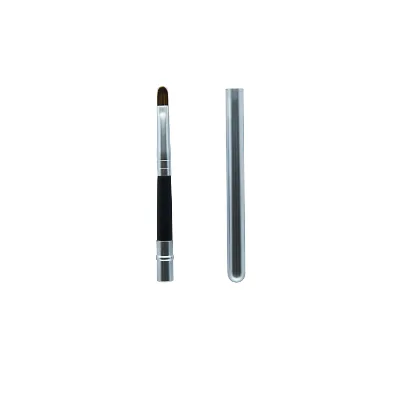 Travel Reusable Portable Lipstick Applicator Brush Lipstick Makeup Brush Lip Brush With Metal Handle