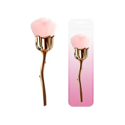 2024 Premium Elegant Rose Makeup Brush Custom Powder Blusher Brush