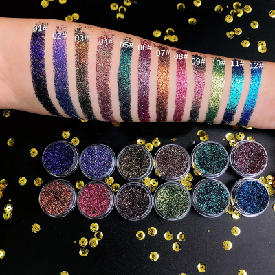 Makeup Suppliers China 12 Colors Private Label Liquid Eyeshadow Single Eye Sahdow Long Lasting High Pigment Eyeshadow