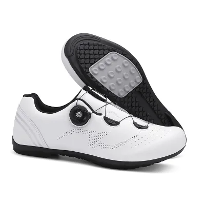 Cross-Border Dynamic Bike Racing Shoes for Men New Hard Sole Breathable Bicycle Mesh Cycling Shoes Winter Season