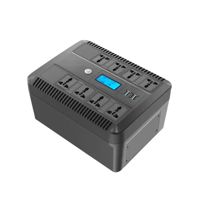 Europe Popular Customized UPS 1000VA/600W with NUT Support, LCD, Detachable Battery, Dual Voltage 110V/220VAC (Custom Model)