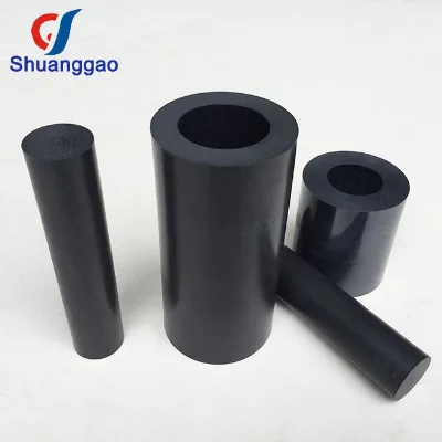 Custom Various Sizes Plastic Black Carbon Fiber Filled PEEK Tube