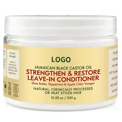 Wholesale Organic Shea Butter Hair Cream Moisturizer Coconut Oil Hair and Scalp Conditioner Moisturizing and Smoothing Hair
