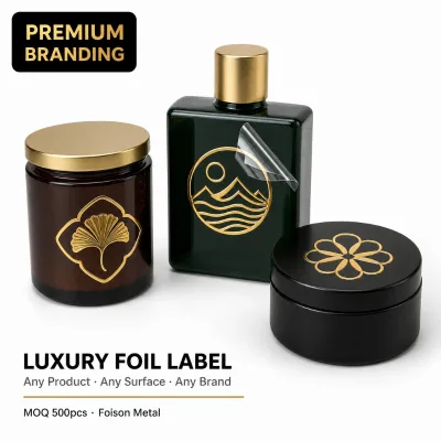 Custom Metal Sticker Manufacturer Custom Metal Coffee Stickers Metal Plate Logo Sticker Custom Printed Metal Badges