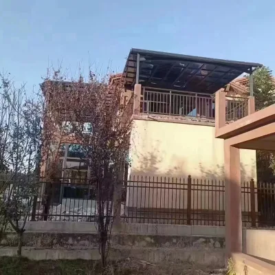 Aluminium Awning PVC Pergola Sun Rain protection Anti-UV Waterproof Transparent Panel Aluminium Louver Roof Endurance Board