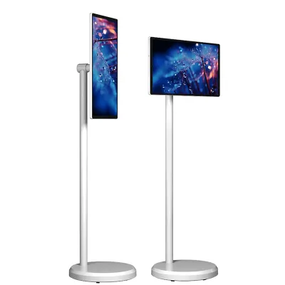 21.5\" Android Smart LCD Monitor Capacitive Touch Screen USB Interface IPS Types for Gaming Gym Stand Display Battery Wheels New