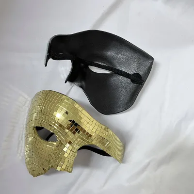 Halloween Celebration Disco Party Glitter Mirror Mask Reflective Laser Half Face Mask